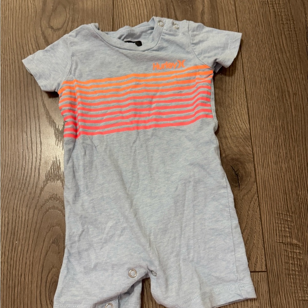 Hurley Baby Romper One Piece Size 12 Mos GUC